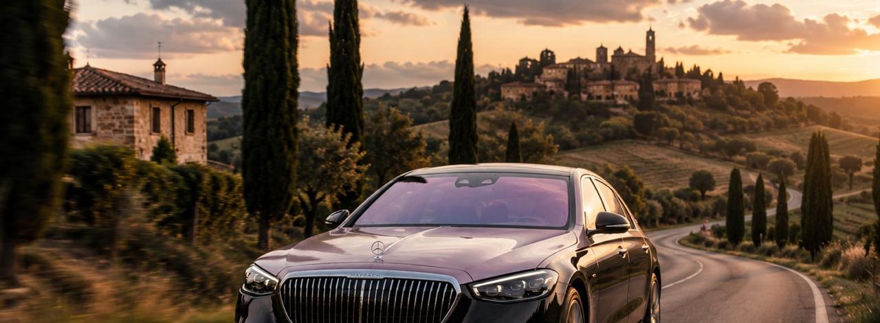 Mercedes-Maybach S-Klasse Luxuslimousine mit Chauffeur – Limousinenservice für Hochzeiten in Potsdam